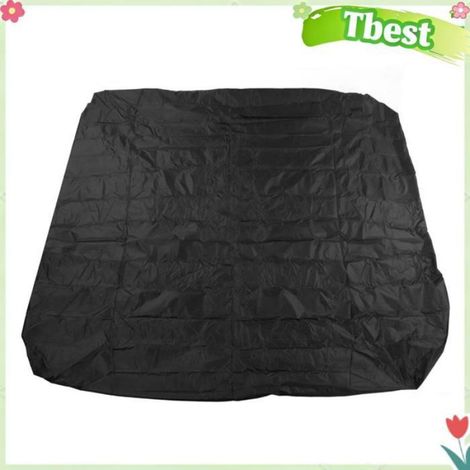 Tbest housse anti-poussière pour baignoire spa Housse anti-poussière pour baignoire extérieure, en taffetas de piscine jardin Noir (1/4)