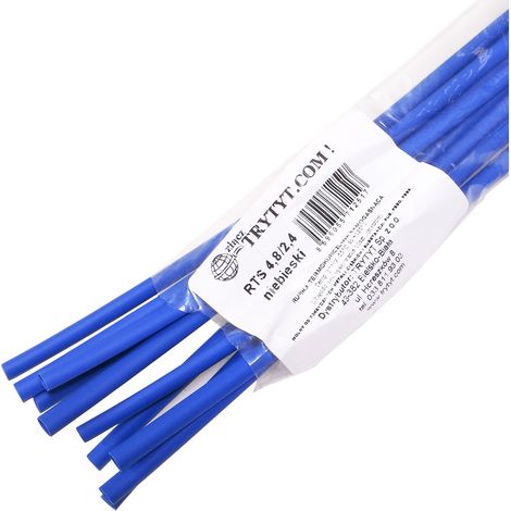 10x Guaine termorestringenti RTS 4.8/2.4 blu (1/2)