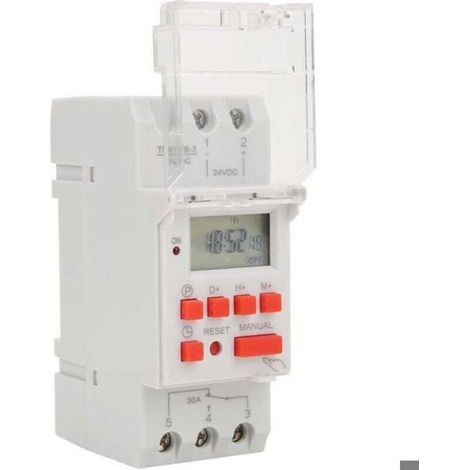 Minuterie programmable - Unbrand - DC 24V - 30A - Hebdomadaire - 12/24 heures - Interrupteur LCD - Contrle marche/arrêt (1/5)