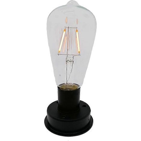 1 Stück Solar-LED-Glühlampe mit Wolframfaden, 2800 K, Nachtlicht (7 cm)