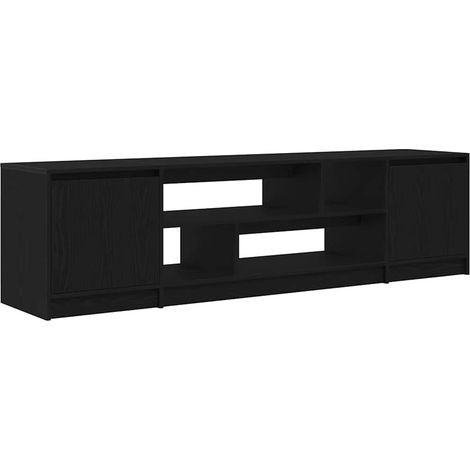 Maison Exclusive - Meuble TV chêne noir 188,5x41x50 cm bois d'ingénierie