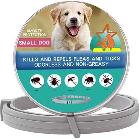 1 collier anti-puces et tiques, ajustable, protection 8 mois, pour chien et chat (1/5)