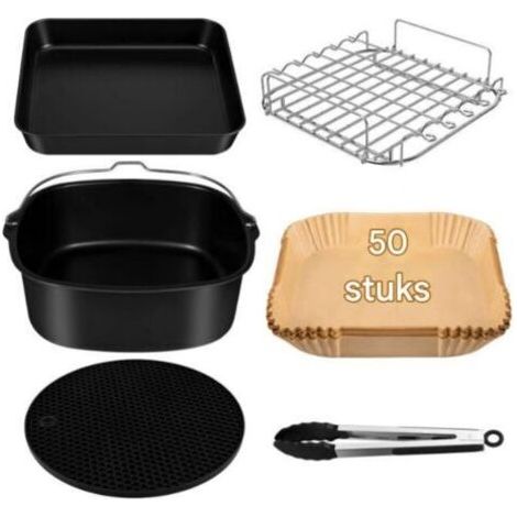 FENOPLASTICAAccessoires pour friteuse à air chaud - Kit de 6 pièces - 22 cm - pour friteuse à air chaud COSORI Turboblaze (1/5)