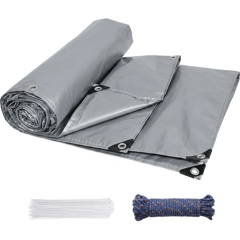 Manta térmica, aislamiento reforzado, protección impermeable, gris-b, 1,2 x 4 m-a (1/2)