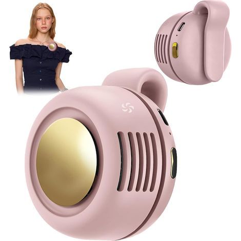 Ventilateur à pince portable avec rotation à 360°, mini ventilateur silencieux sans pales à 3 vitesses, rechargeable par USB, idéal pour poussette, vélo, tapis de course et bureau à domicile.-AquaForg (1/5)