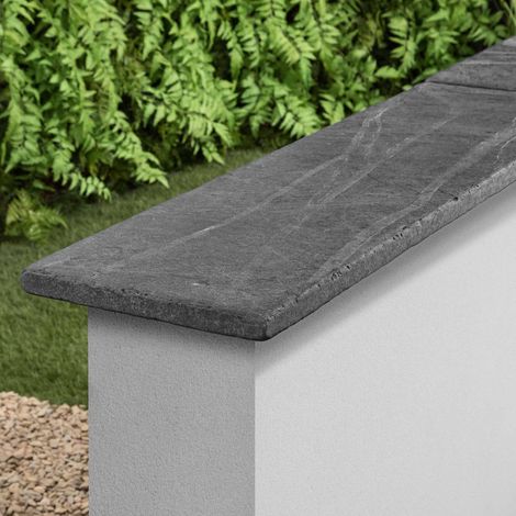 Couvertine Ardoise Noire Vieillie 100x30x3 cm (à l'unité) - RO'MA NATURE (1/5)
