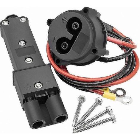 Kit de chargeur CC avec câbles pour voiturette de golf électrique G19 G22, adaptateur de prise pour véhicule utilitaire, port de connexion 48 V (1/5)