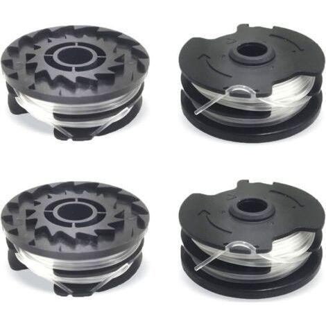 4pcs bobines de fil de rechange pour LIDL Parkside, fil de nylon de rechange pour coupe-bordures LIDL Parkside, coupe-bordures PRTA 20-Li A1,B2,C3,PRT 550 A1,A3,PRT 300 A1-2 x 4 m 1,6 mm-Karteo (1/4)