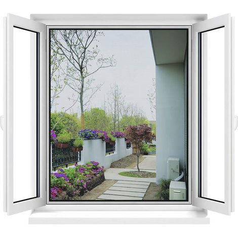 Mosquito net for window Black- (1/5)