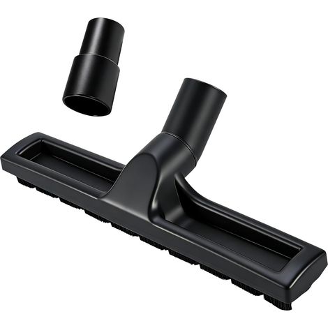 Universelle Bodenbürste – 1 Stück – Kunststoff – Geeignet für Teppiche und Hartböden – Für Rohre mit 32–35 mm Durchmesser – Schwarz (1/5)
