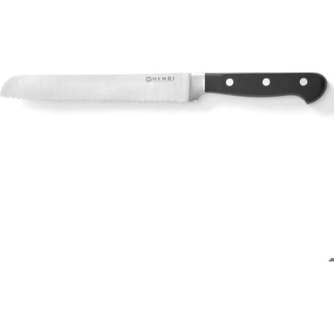Couteau À Pain - Lame Forée 230 Mm - Acier Chrome-Molybdène - Manche Pom Ergonomique - 345 Mm - 1 Pièce