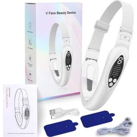 Appareil de massage facial V-Lift, tonifiant micro-courant pour peau ferme et visage redessiné (1/5)