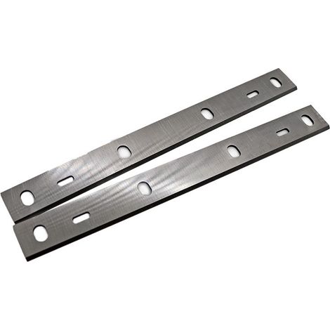 Jeu de 2 fers HSS pour raboteuse-dégauchisseuse 1250W – Simple tranchant, réaffûtables – Pour bois dur et teck – Bricolage Direct