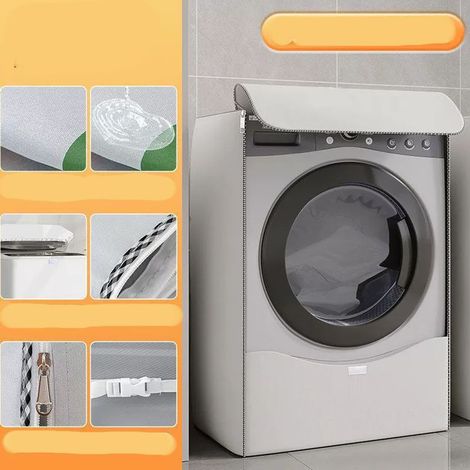 Housse de Machine à Laver,housse anti-poussière et anti-vieillissement,pour Sèche-Linge à Pompe,sèche-Linge à Chargement Frontal, (1/5)
