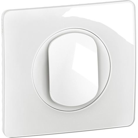 Legrand - Poussoir inverseur Céliane 6A complet - Blanc (1/2)