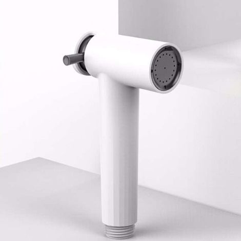 Set of 1 stainless steel handheld bidet spray heads for bathroom, kitchen and toilet cleaning (white) (1/5)