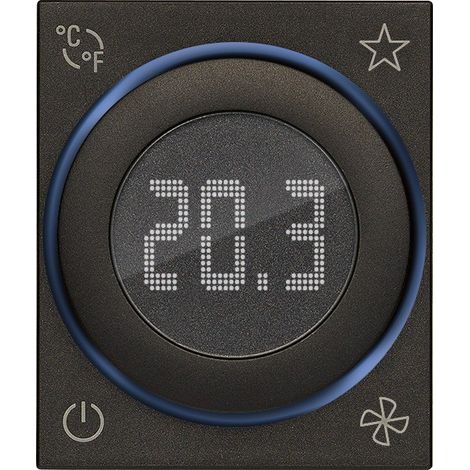 Termostato rotella Wireless 1 ingresso nero serie Linea vimar 30811.G