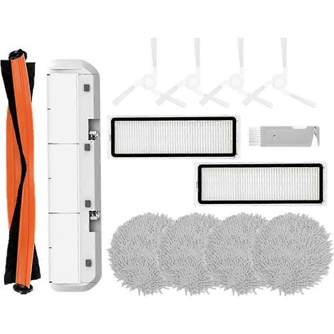 Pièces de rechange compatibles avec l'aspirateur robot Xiaomi Mijia Pro STYTJ06ZHM : brosse principale, filtre HEPA, chiffon de nettoyage. (1/5)