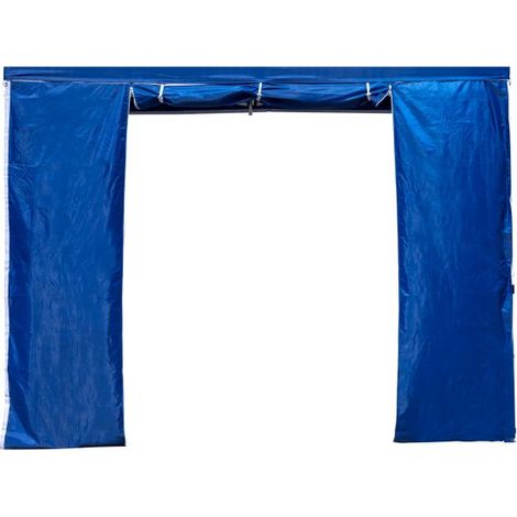 Laterales Individuales Carpas Plegables - Lateral con Puerta 3 Metros Master - Azul (1/2)