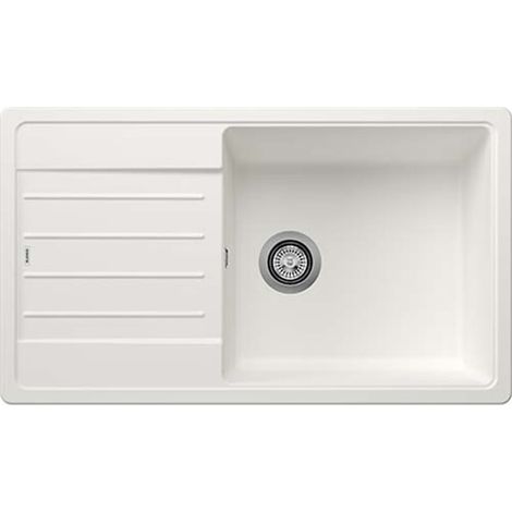 Blanco – Évier en silgranit 1 bac 86x50 cm – Conception réversible – Avec trop-plein – Pour sous-meuble 600 mm – 523328