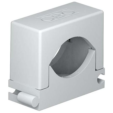 OBO Bettermann 2250241 Gaffetta accoppiabile a pressione per tubi tipo 2037 16-24LGR grigio chiaro - cf 50 pz. (1/2)