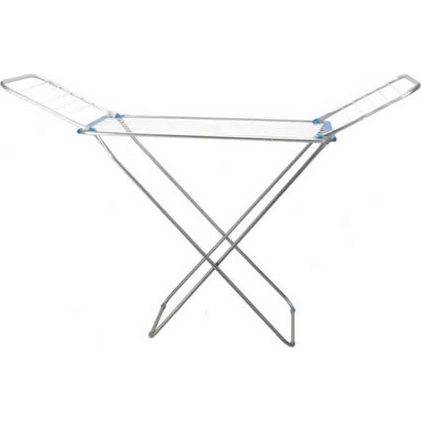 WURKO tendedero alas acero/aluminio 27865 , Tendedero alas metálico e inoxidable 27865Estructura metalica y varillas de aluminioAcabado epoxy en elegante color18 metros (1/2)