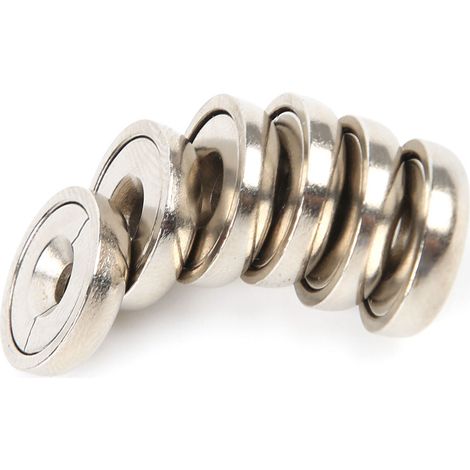 6 Stück Topfmagnete mit runder Basis, Neodym-Adsorptionsbecher, Magnetkomponenten mit Senkbohrung A16 (1/5)