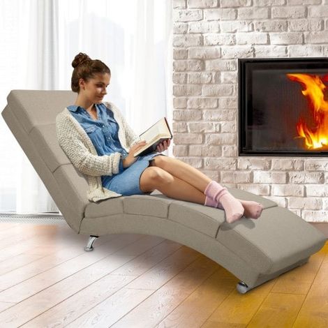 Fauteuil Ergonomique Tissu crème. Idéale pour la relaxation et le bien-être (1/5)