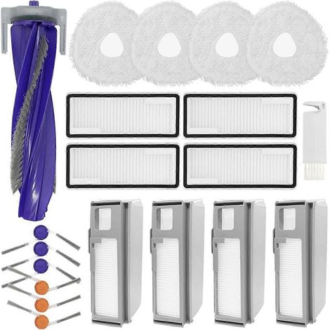 Filtre pour aspirateur brosse pour aspirateur Filtre de brosse pour aspirateur filtre de 20PCS Freo Z10 / Ultra Aspirateur Spare Main Brosse Side Sac à poussière Filtre Serpillière Cloth (1/5)