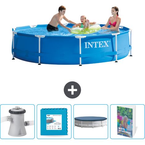 Intex Piscine Tubulaire Ronde - 305x76 cm - 5-pièces SCB124 (1/5)