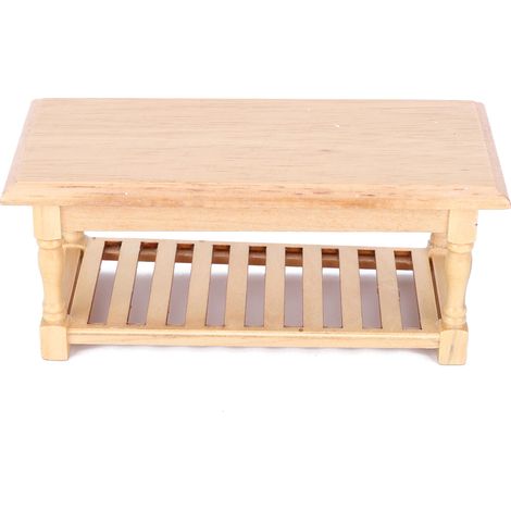 Table à thé miniature pour maison de poupée à l'échelle 1:12 - Meubles et accessoires de décoration (1/5)
