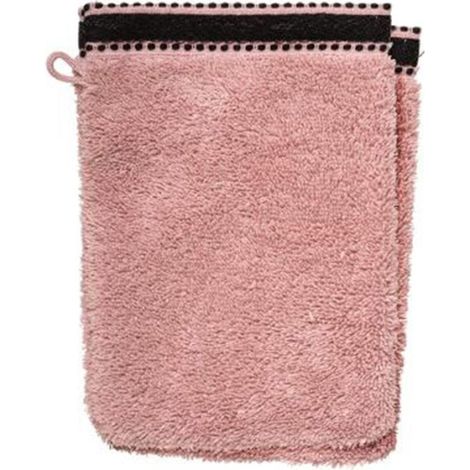 Lot de 2 Gants de Toilette "Joia" 15x21cm Rose (1/2)