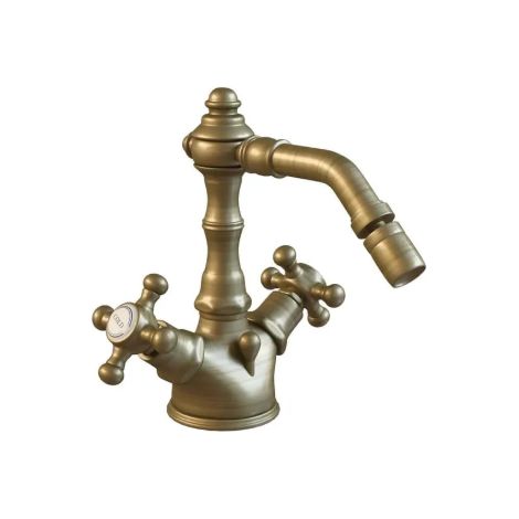 Einloch-Bidetarmatur mit bronziertem Schwenkauslauf Serie Paffoni Belinda-Melissa FBLV135BR  Messing - Bronzato