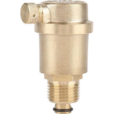 Purgeur Automatique, Dn15 G1/2 Soupape De Purge D'air En Laiton Automatique Soupape De Décharge De Pression En Métal évacuateur D'air Pour Chauffe-eau Solaire Purgeur Automatique Radiateur Chauffage (1/5)