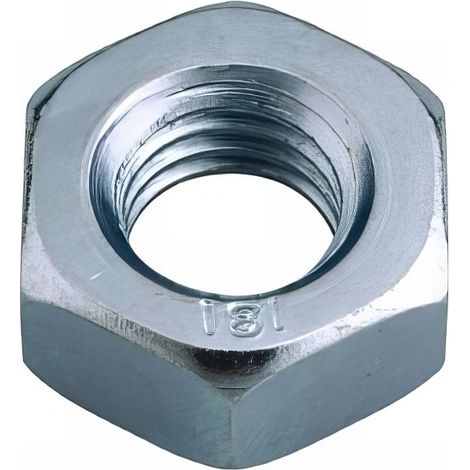 3 écrous HU classe (8) DIN934 acier zingués blanc D20 mm