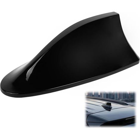 Antenne aileron de requin pour voiture - 1 pièce - ABS noir - Améliore le signal radio - Universelle pour berline (1/5)