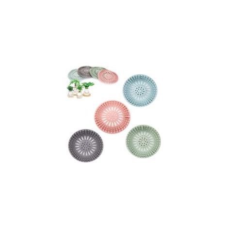 4 filtros de silicona para el cabello, filtros de protección para desagües, para baños - Crezuo (1/4)