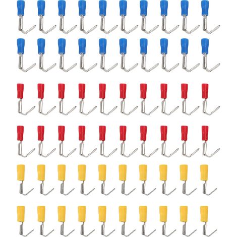 Connecteurs de pelle Piggyback semi-isolés, 60 pièces, 22-10 AWG, déconnexion rapide pour camions, motos, appareils ménagers (1/5)