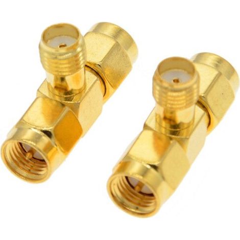 Adaptador en T con conector SMA / enchufe SMA / conector SMA