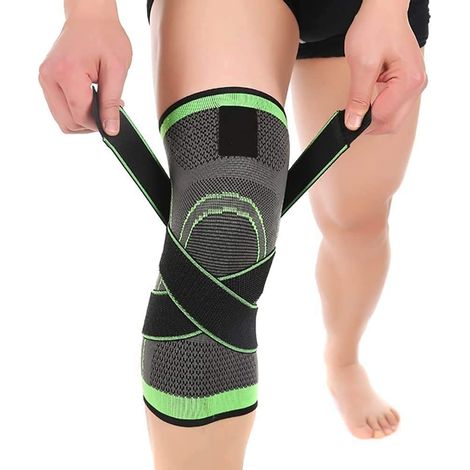 Genouillere Tricotee - Protection Genou Pour Basket Football Course Marche - Taille Unique - 1 Piece (1/5)