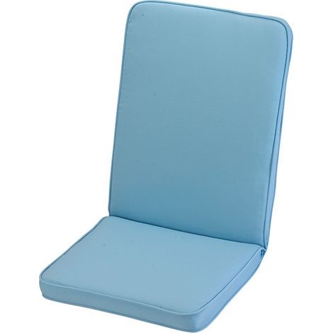 Placid Low Recliner Outdoor Garden Furniture Cushion - L96 x W42 x H4 cm - Blue