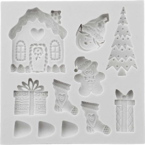 Silikonformen für Fondant, Kuchen, Süßigkeiten, Socken und Geschenkboxen (1/5)