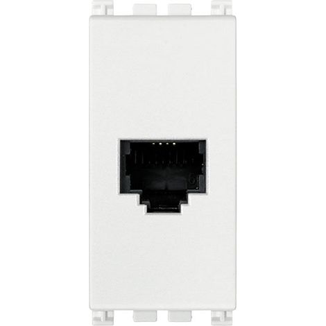 Arke presa telefonica rj11bianco