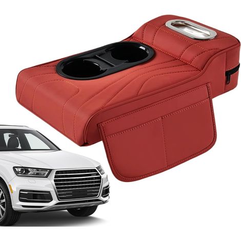 Housse pour accoudoir de voiture en cuir (1/5)