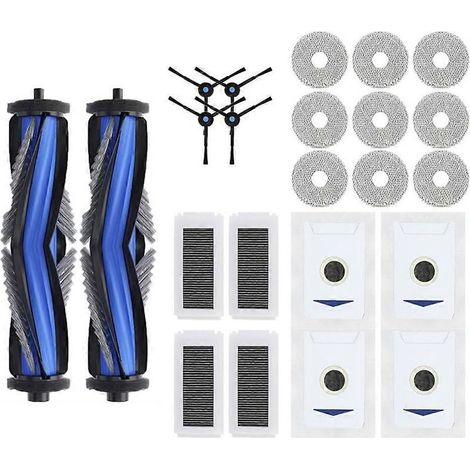 accessoires pour aspirateur robot ecovacs debot n30 omni n30 pro omni brosse principale filtre hepa chiffon sac a poussiere kit de pieces detachees (1/5)