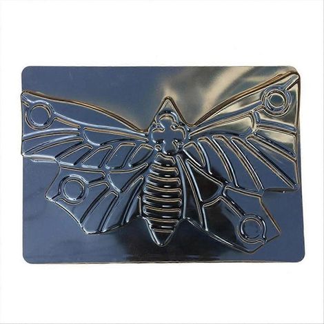 Moule à dalles papillon noir pour allée de jardin ou terrasse (1/5)