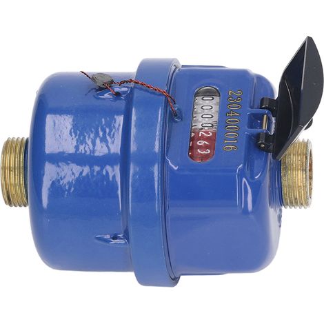 Compteur d'eau volumétrique en laiton pour eau froide, pour jardin et maison, raccord 1/2 pouce (1/5)