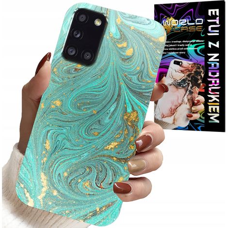 Funda para Samsung Galaxy A31 - Diseño de mármol + cristal templado (1/5)