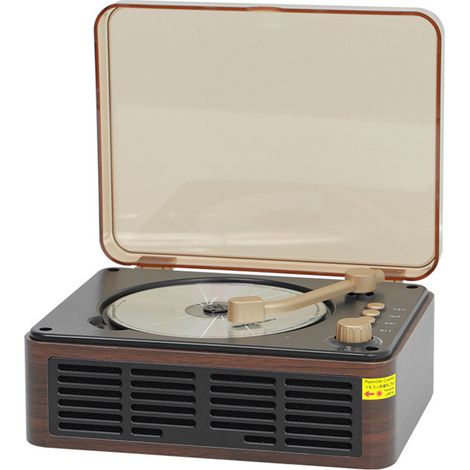 Lecteur CD Bluetooth avec Haut-parleurs et Radio FM Vintage Lecteur de CD Support USB & AUX Playback pour Livres Audio (1/5)
