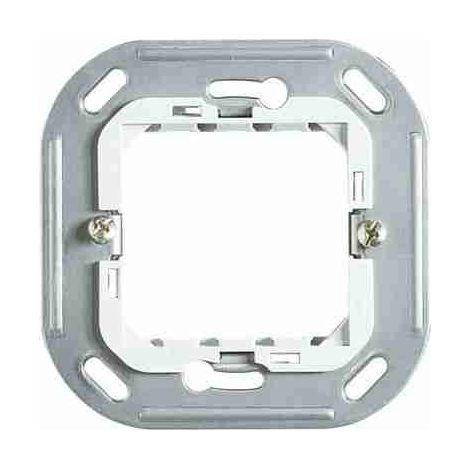 BTIH4702IT Supporto in resina e acciaio inox a 2 moduli